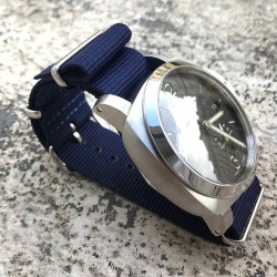 Bracelet de montre NATO 24mm Bleu Marine