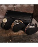 Watch Roll PRESTIGIUM3 black leather for 3 watch