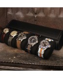 Watch Roll PRESTIGIUM5 black leather for 5 watch Watch Roll PRESTIGIUM5 black leather for 5 watch