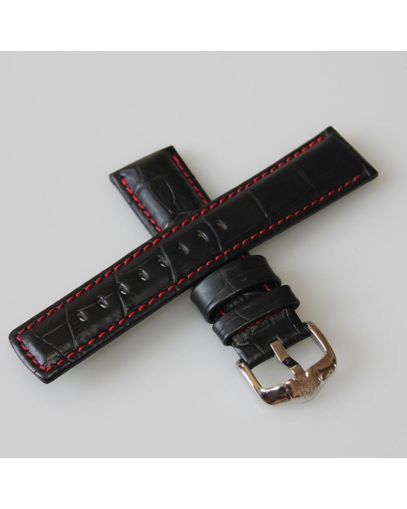 Watchstrap Hirsch Grand Duke Black 20mm