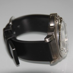 Bracelet Hirsch PURE 22mm Coutchouc Noir