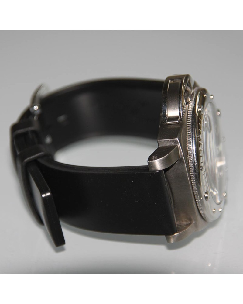Watchstrap Hirsch PURE Black 22mm Rubber