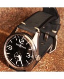 Watchstrap Arezzo BRUTUS 22mm Vintage black Leather white stiches