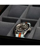 Coffret 10 montres Laque noire brillante AREZZO