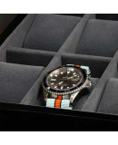 Watchbox black glossy for 10 watches AREZZO