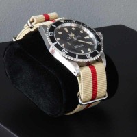 Watchbox black wood for 6 watches AREZZO