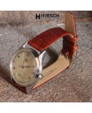 Watchstrap Hirsch PRESTIGE CROCO gold brown 18mm