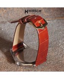 Watchstrap Hirsch PRESTIGE CROCO gold brown 18mm