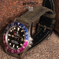 Watchstrap Hirsch HERITAGE grey 20mm