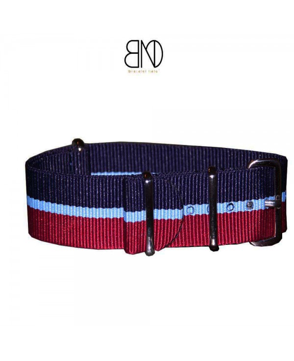 NATO Strap 20mm Blue Red and blue line