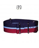 NATO Strap 20mm Blue Red and blue line