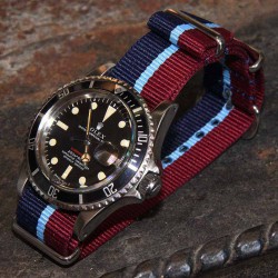 NATO Strap 20mm Blue Red and blue line