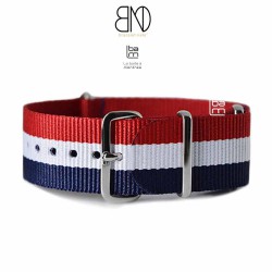 NATO 20mm Bleu Blanc Rouge France