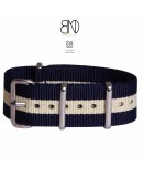 NATO Strap blue beige bue vintage 20mm