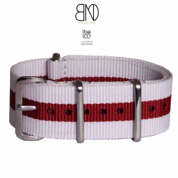 NATO 20mm blanc centre rouge