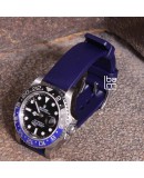 Watchstrap Hirsch PURE Blue 20mm Rubber