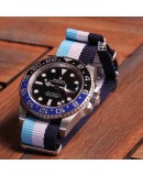 NATO Strap blue white bluesky 20mm