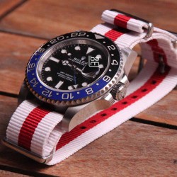 NATO 20mm blanc centre rouge