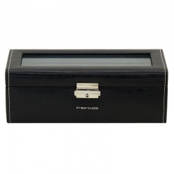 Black watchbox for 4 watches