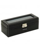 Black watchbox for 4 watches Black watchbox for 4 watches
