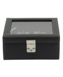 Black watchbox for 6 watches Black watchbox for 6 watches