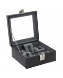 Black watchbox for 6 watches