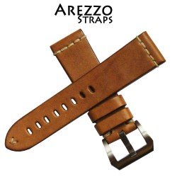 Watchstrap Arezzo MARINA 24mm Light Brown