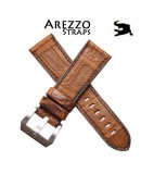 Arezzo DARKGATOR 22mm Alligator Honey