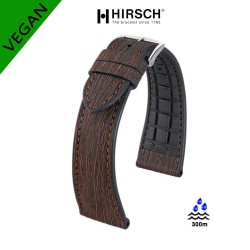 Watchstrap Hirsch BARK eucalyptus VEGAN 20mm