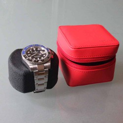 Etui de voyage rouge pour 1 Montre