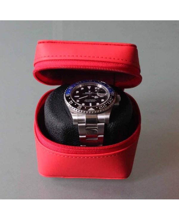 Watch case red for one watch