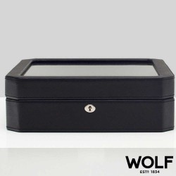 WOLF Windsor watchbox for 15 watches black