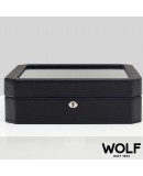 WOLF Windsor watchbox for 15 watches black