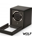 Watchwinder WOLF black with with glass cover Watchwinder WOLF black with with glass cover