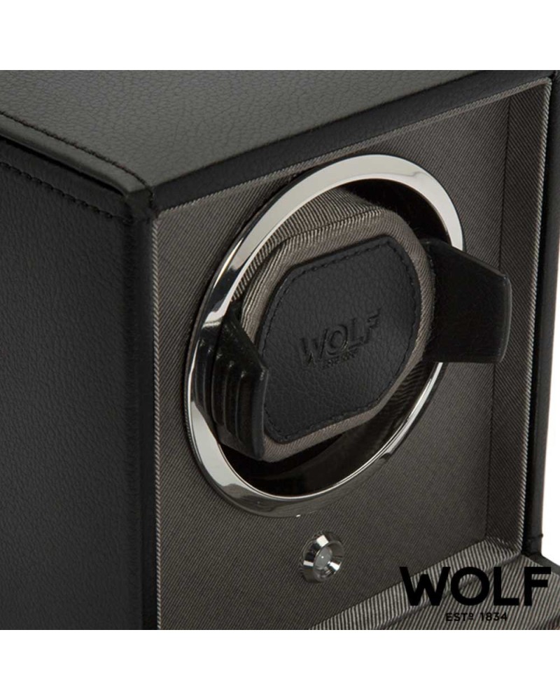 Remontoir WOLF pour 1 montre avec vitre NOIR
