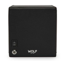 Watchwinder WOLF black with with glass cover