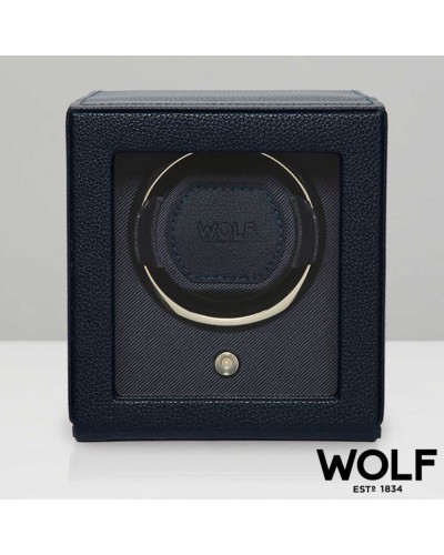 Remontoir WOLF pour 1 montre avec vitre BLEU navy
