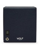 Watchwinder WOLF navy blue with with glass cover Watchwinder WOLF navy blue with with glass cover