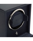 Watchwinder WOLF navy blue with with glass cover Watchwinder WOLF navy blue with with glass cover