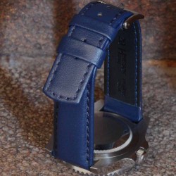 Watchstrap Hirsch RUNNER navy blue 22mm