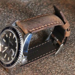 Bracelet Hirsch TRITONE cuir antilope 24mm