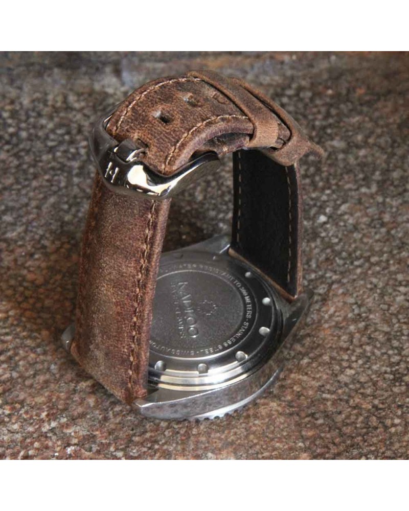 Watchstrap Hirsch TRITONE antelope 22mm 