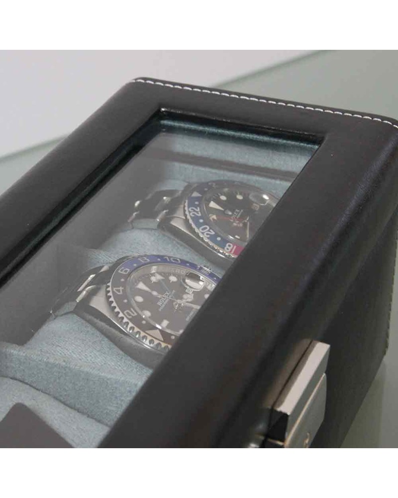 Black watchbox for 4 watches