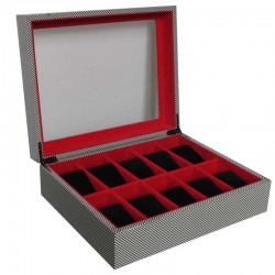 Coffret 8 Montres Cuir - Scatola 8 VALIGETTA chocolat