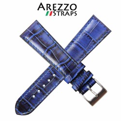 Watchstrap AREZZO PATINO blue 20mm