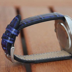 Watchstrap AREZZO PATINO blue 22mm