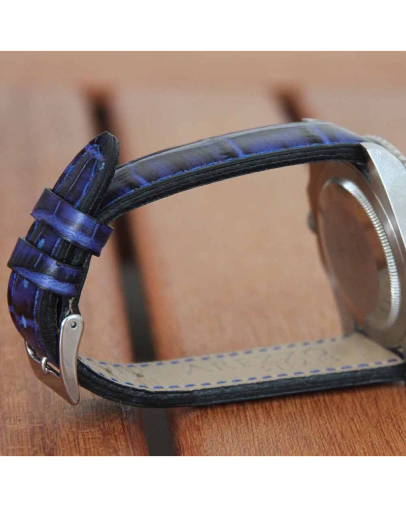 Bracelet montre AREZZO PATINO bleu 22mm