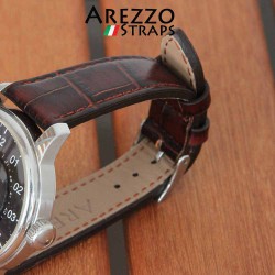 Bracelet montre AREZZO PATINO marron 20mm