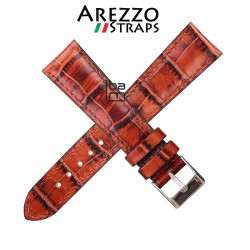 Bracelet montre AREZZO PATINO miel 20mm