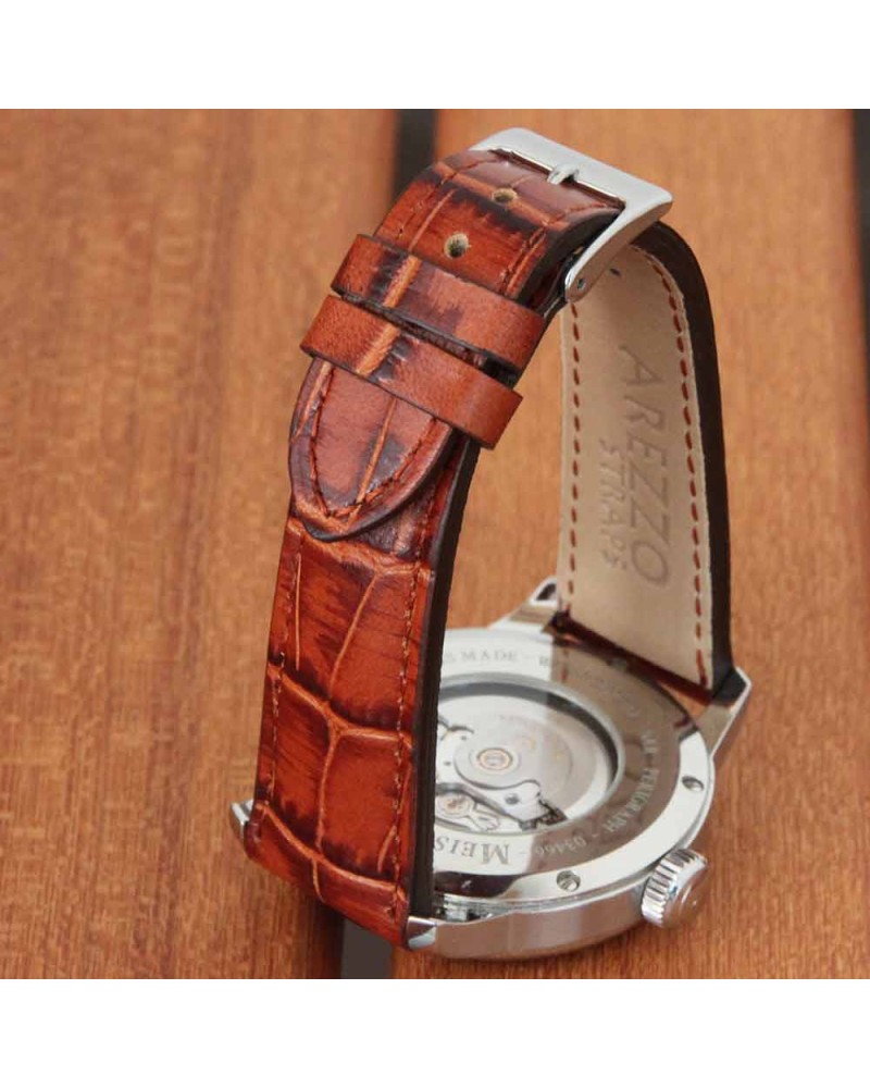 Watchstrap AREZZO PATINO honey 20mm